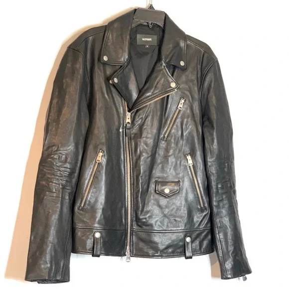 Mackage Finn Leather Moto Men’s Jacket - Picture 4 of 16